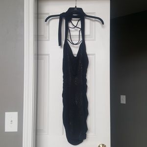 Black Halter Club Dress